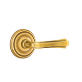 Emtek 8100 DESIGNER BRASS - LEVERSETS With Regular Rosette Passage Set