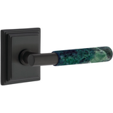 Emtek 8561  Select Brass Lever Handle With Stem And Wilshire Rosette Dummy, Pair