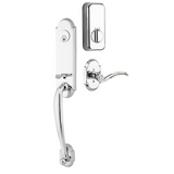 Emtek EMP4313 Richmond Single Cylinder Entrance Handleset - Brass Tubular - EMPowered Upgrade