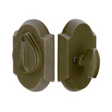 Emtek 8457 #1 Sandcast Bronze Deadbolt With Flap - Single Cylinder