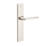 Emtek 8041 STRETTO Narrow Trim Lockset, 2" x 10" Modern Rectangular Non-Keyed, Brass Tubular, Dummy Single Sided
