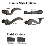 MULTIPOINT TRIM, 2 X 10-1/2 INCH, AMERICAN CYLINDER TUSCANY BRONZE HANDLESET - 921162000