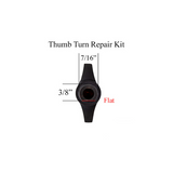 THUMB TURN KIT FOR MULTIPOINT LOCK TRIM, EMTEK - BRONZE