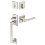 Emtek EMP4820 Baden Single Cylinder Entrance Handleset - Brass Tubular - EMPowered Upgrade