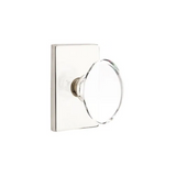 Emtek 5112 MODERN DESIGNER BRASS KNOBSETS With Modern Rectangular Rosette Passage Set