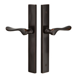 Emtek 8046 STRETTO Narrow Trim Lockset, 1-1/2" x 11" Modern Rectangular Non-Keyed, Brass Tubular, Dummy Pair