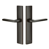 Emtek 8143 STRETTO Narrow Trim Lockset, 1-1/2" x 11" Modern Rectangular Non-Keyed, Brass Tubular, Passage