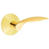 Emtek 5107 MODERN DESIGNER BRASS - LEVERSETS With Modren Rosette Passage Set