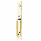 Emtek 4209 Hercules Knurled Full Length Dummy Set Entrance Handleset - Brass Tubular