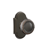 Emtek 8208 DESIGNER BRASS - Knobsets With #8 Rosette Privacy Set
