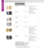 Emtek 828TP Classic Thumbturn Privacy Bolt - Use with Brass Passage Set