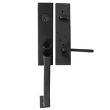 Emtek 4818 Davos Single Cylinder Entrance Handleset - Brass Tubular