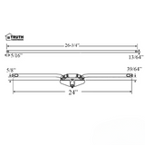 TRUTH 11.16 MAXIM AWNING OPERATOR 24-3/4 DUAL ARM