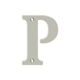 4" Residential Letter P