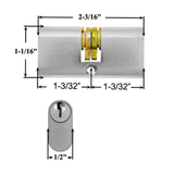 Replacement for Papaiz Key Lock Single Cylinder with Thumb Turn