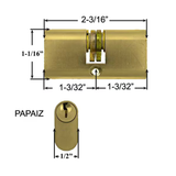 Papaiz Double Lock Cylinder Double Keyed
