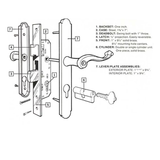 Marks Mortise Door Lever 2750 Dummy Door Lever Set