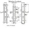 Marks Door Handle Set Marks 2750 Thinline Storm and Security Door Handle Set