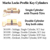 Marks Door Handle Set Marks 2750 Thinline Storm and Security Door Handle Set