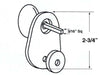 Marks Turn Piece For Storm Doors and Single Doors Single Cylinder Conversion Turnpiece