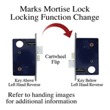 Marks 9000 Mortise Lock Case Right Handed Mortise Lock
