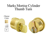 Marks Mortise Cylinder For Storm Doors and Security Doors With Marks Cam