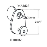 Marks Mortise Cylinder For Storm Doors and Security Doors With Marks Cam