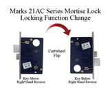 Marks Series 21 Entrance Door Handle Set Unilock Entrance Door Lockset Right Hand Reverse