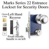 Marks Door Knobs With Mortise Lock Left Hand Reverse Door Hardware Set