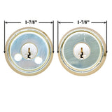 SNAP IN KEYED DOUBLE CYLINDER DEADBOLT LOCK - POLISHED BRASS