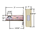 SNAP IN KEYED DOUBLE CYLINDER DEADBOLT LOCK - POLISHED BRASS