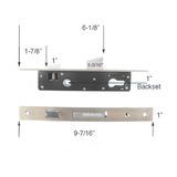 Marks Storm Door Handle Keyed on Both Sides Door Handle Marks 2750 ThinLine Storm Door Handle