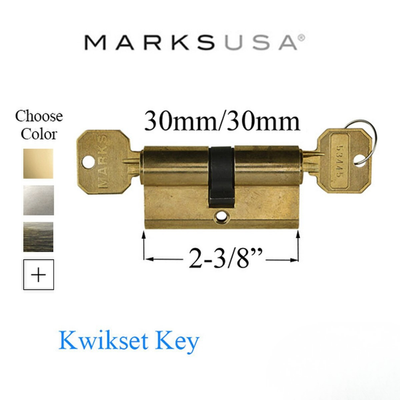 Marks Euro Slimline Keyed Profile Cylinder Kwikset Doubled Keyed Profile Cylinder
