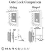 Marks Keyed Door Gate Lock Keyed Sliding Door Gate Lock