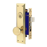 Marks Metro Mortise Entry Handle Set Left Hand Polished Brass Finish
