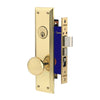 Marks Metro Mortise Entry Handle Set Left Hand Polished Brass Finish