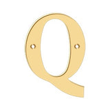 4" Residential Letter Q