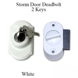 Storm Door Keyed Deadbolt 1.75 Inch Hole Spacing