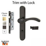 Andersen Traditional Storm Door Handel Set and Hardware Andersen Door Lever- Choose Finish