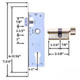 Andersen Traditional Storm Door Handel Set and Hardware Andersen Door Lever- Choose Finish