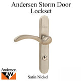 Andersen Traditional Storm Door Handel Set and Hardware Andersen Door Lever- Choose Finish