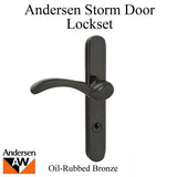 Andersen Traditional Storm Door Handel Set and Hardware Andersen Door Lever- Choose Finish