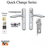 Andersen Storm Door Hardware w/ Lock Bar, Choose Finish