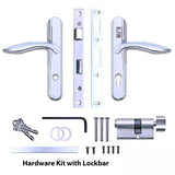 Andersen Storm Door Hardware w/ Lock Bar, Choose Finish