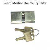 MORTISE LOCK DOUBLE CYLINDER 27/27, KEY BOTH SIDES