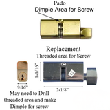 MORTISE LOCK DOUBLE CYLINDER 27/27, KEY BOTH SIDES