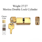 MORTISE LOCK DOUBLE CYLINDER 27/27, KEY BOTH SIDES