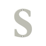 4" Residential Letter S
