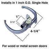 PUSH / PULL LATCH, INSWING / OUTSWING SCREEN DOOR - ALUMINUM