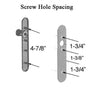 STORM DOOR KNOB SET KEYED DEADBOLT - BELOW HANDLE